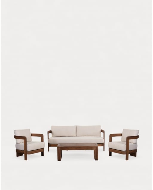 Set de Jardín de Madera de Acacia y Tela Moad
