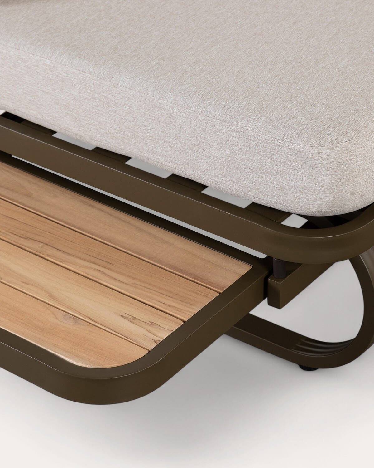 Set de Jardín con 2 Sofás, 1 Sillón y Mesa de Centro de Madera de Teca y Metal Emilia, imagen de galer&iacute;a 7