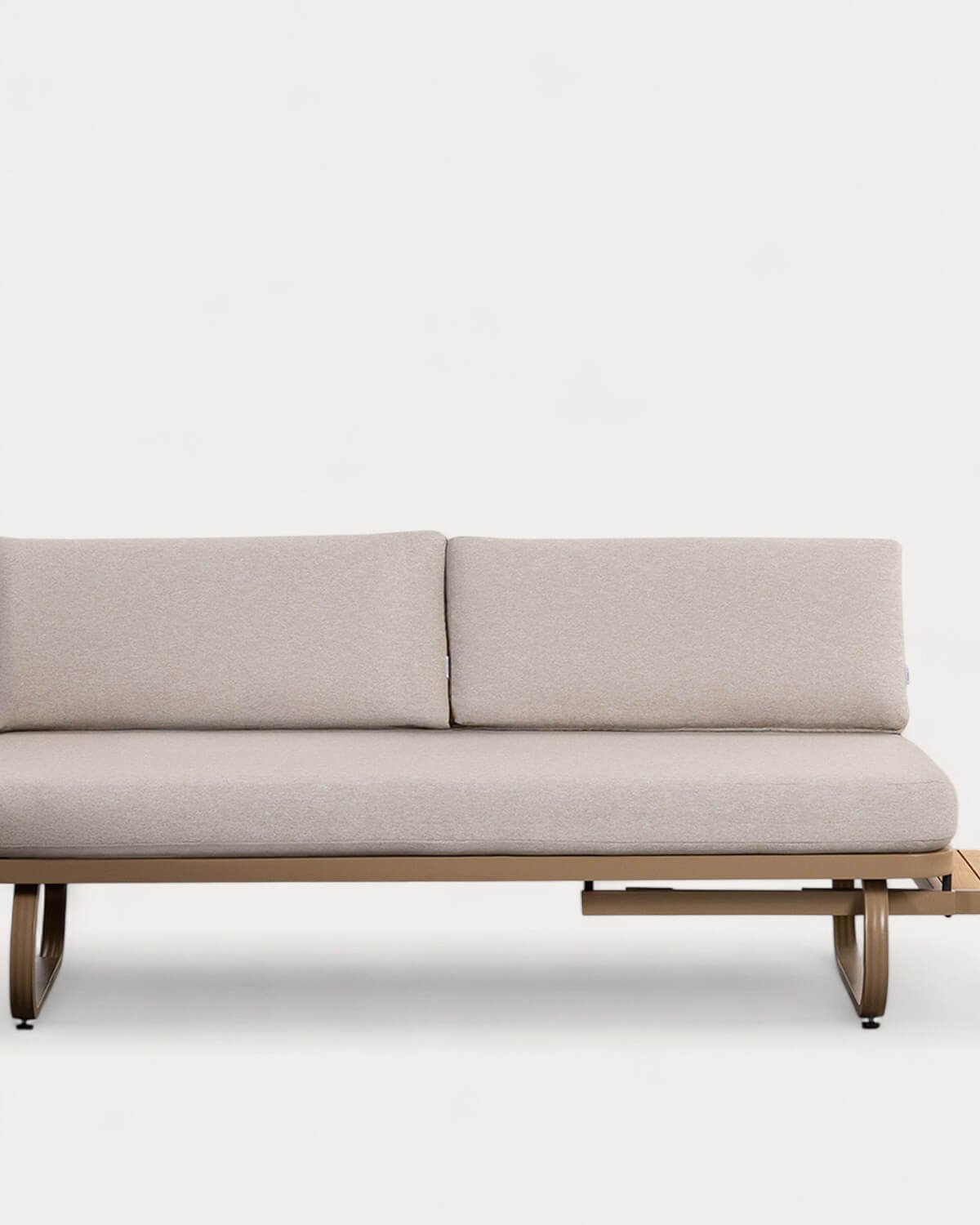 Set de Jardín con 2 Sofás, 1 Sillón y Mesa de Centro de Madera de Teca y Metal Emilia, imagen de galería 5