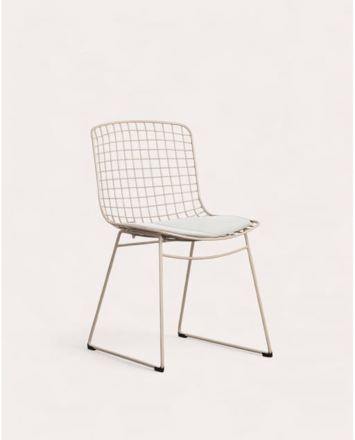 Pack 4 Sillas de Comedor con Respaldo Alto de Metal Aras Fresh