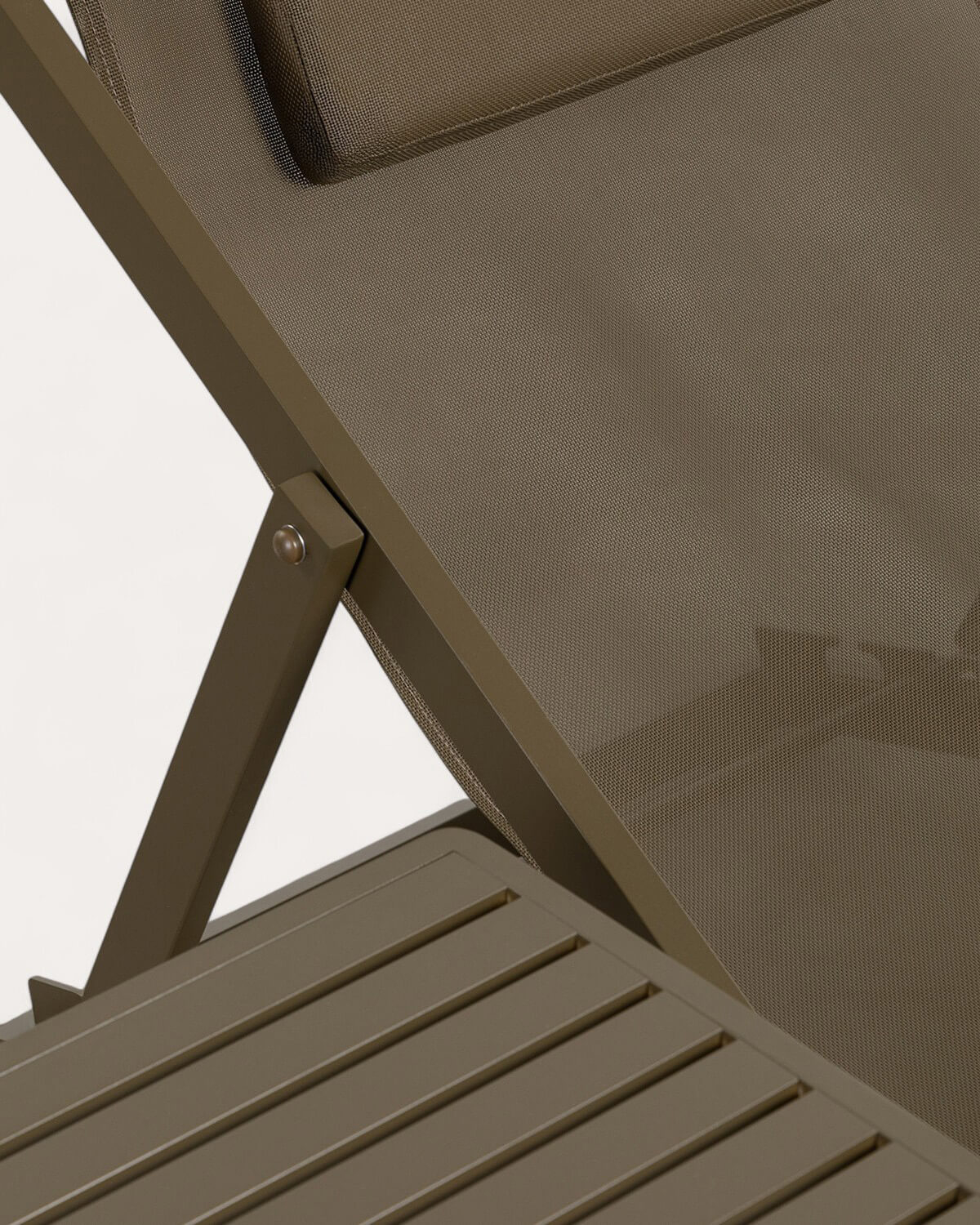 Set de Hamaca Reclinable Rilas y Mesa Auxiliar de Aluminio (40x40 cm) Kreta, imagen de galería 4