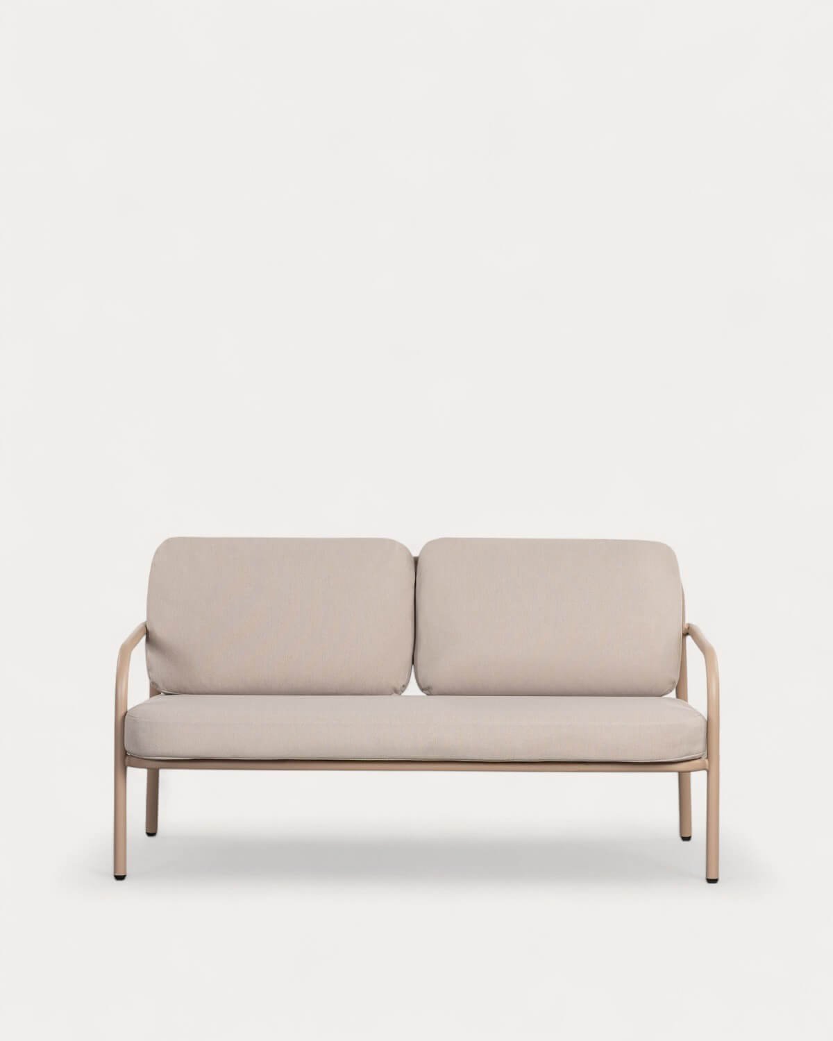 Set de Jardín con Sofá 2 Plazas, 2 Sillones y Mesa de Centro de Metal y Tela Aleina, imagen de galería 4