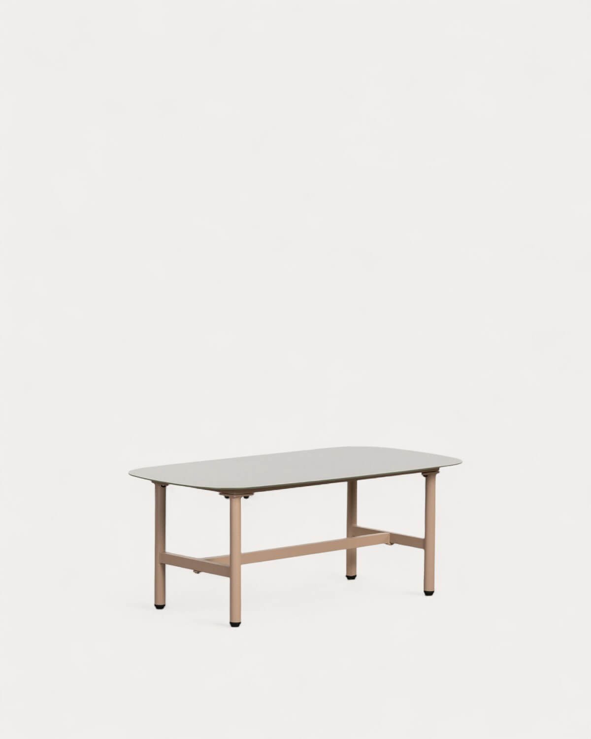 Set de Jardín con Sofá 2 Plazas, 2 Sillones y Mesa de Centro de Metal y Tela Aleina, imagen de galería 6