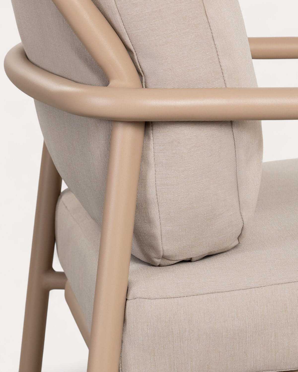 Set de Jardín con Sofá 2 Plazas, 2 Sillones y Mesa de Centro de Metal y Tela Aleina, imagen de galería 7