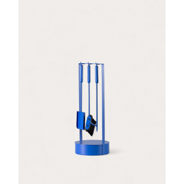 Set de Accesorios para Chimenea de Metal Lior Azul Sapphire - The Masie