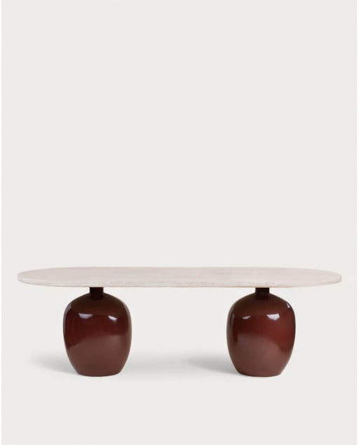 Mesa de Comedor Ovalada de Cemento (245x110 cm) Uxue