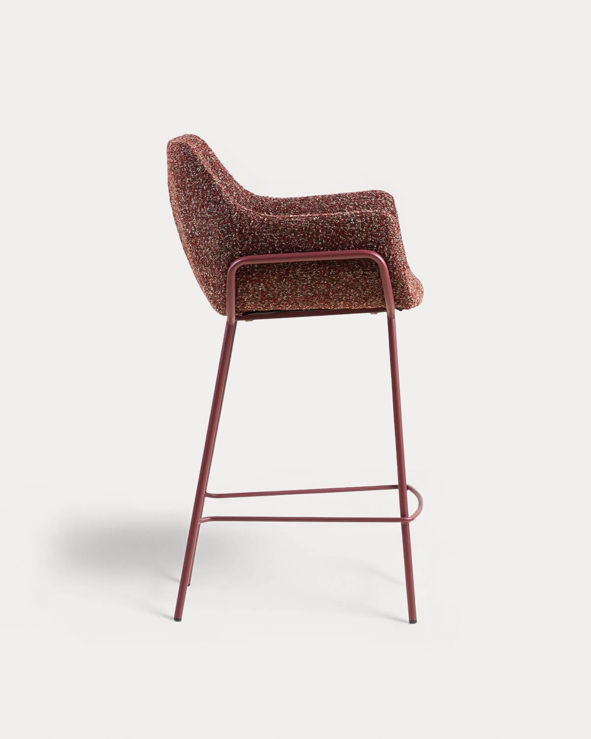 Taburete Alto de Tela y Metal (66 cm) Stana, imagen de galería 2