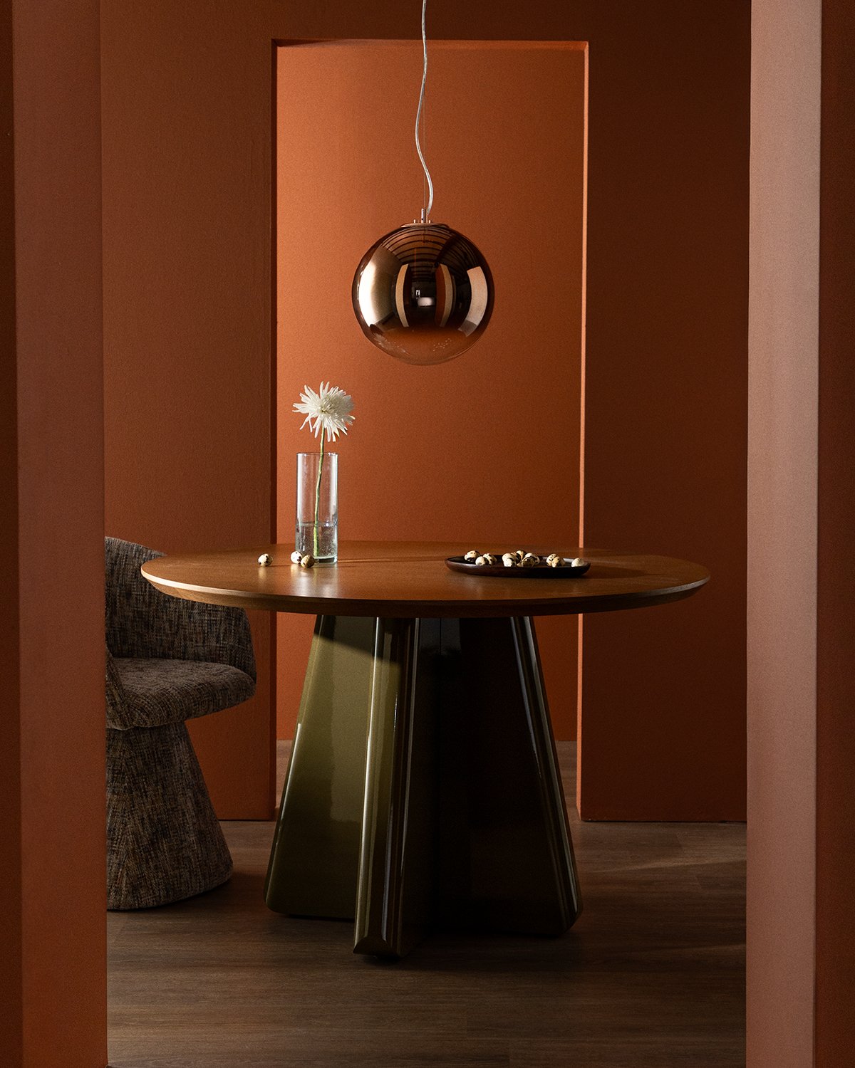 Mesa de Comedor Redonda de Madera (Ø120 cm) Roxenna, imagen de galería 2