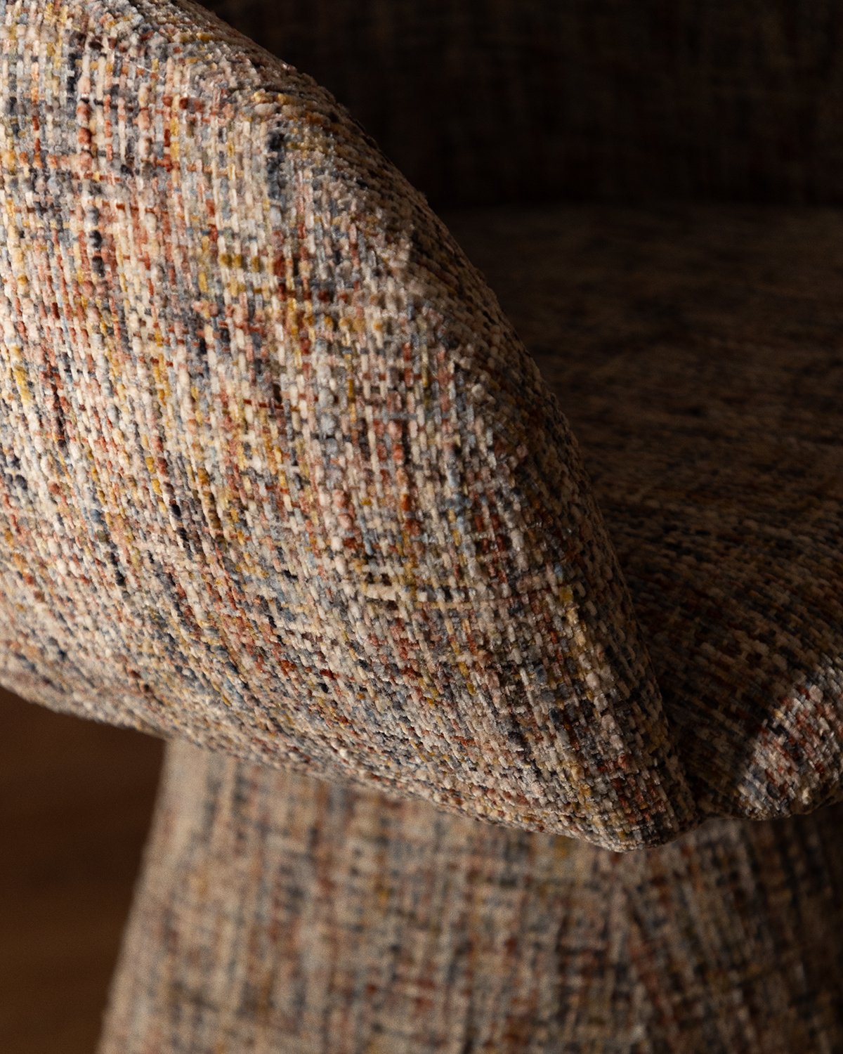 Pack 4 Sillas de Comedor Giratorias de Tela y Metal Laura, imagen de galer&iacute;a 3