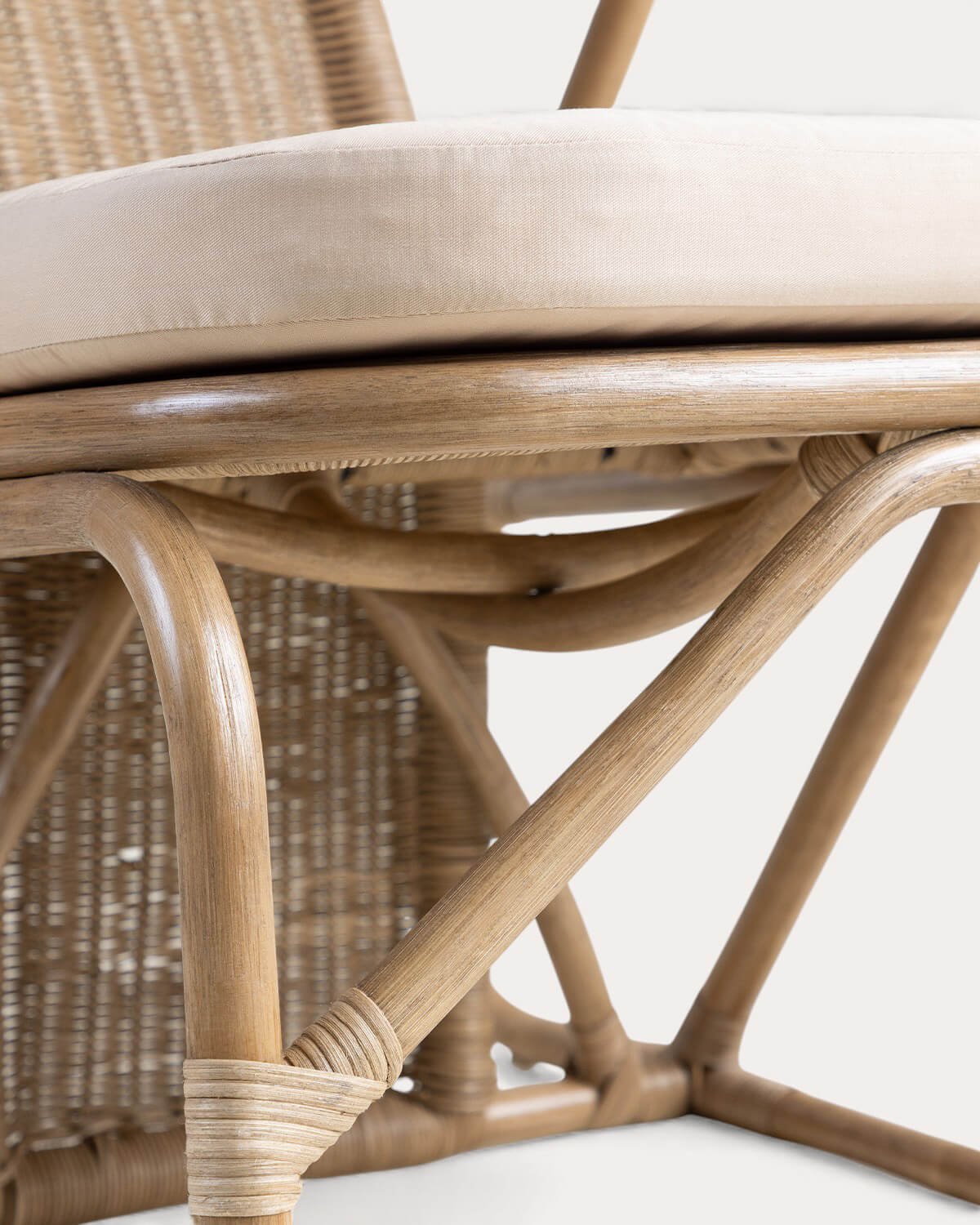 Pack 2 Sillones de Ratán Natural con Cojín Nhua, imagen de galería 5