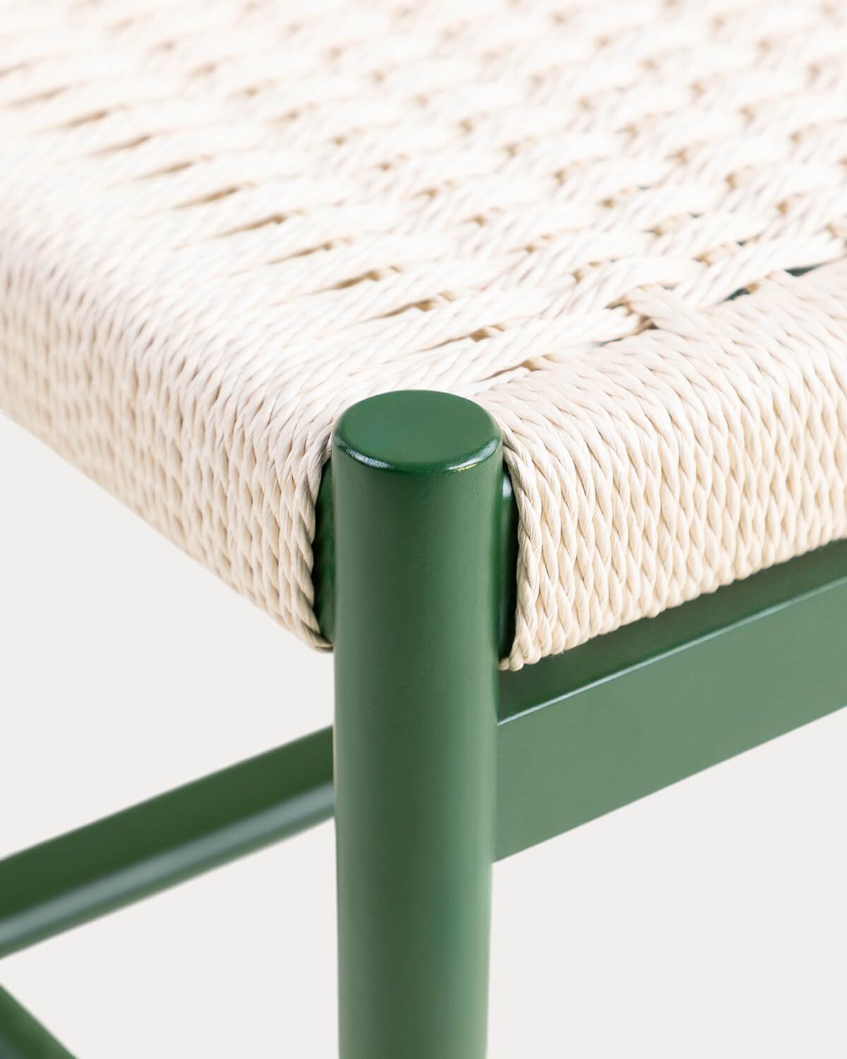 Silla de Comedor de Madera y Ratán Paula, imagen de galería 5