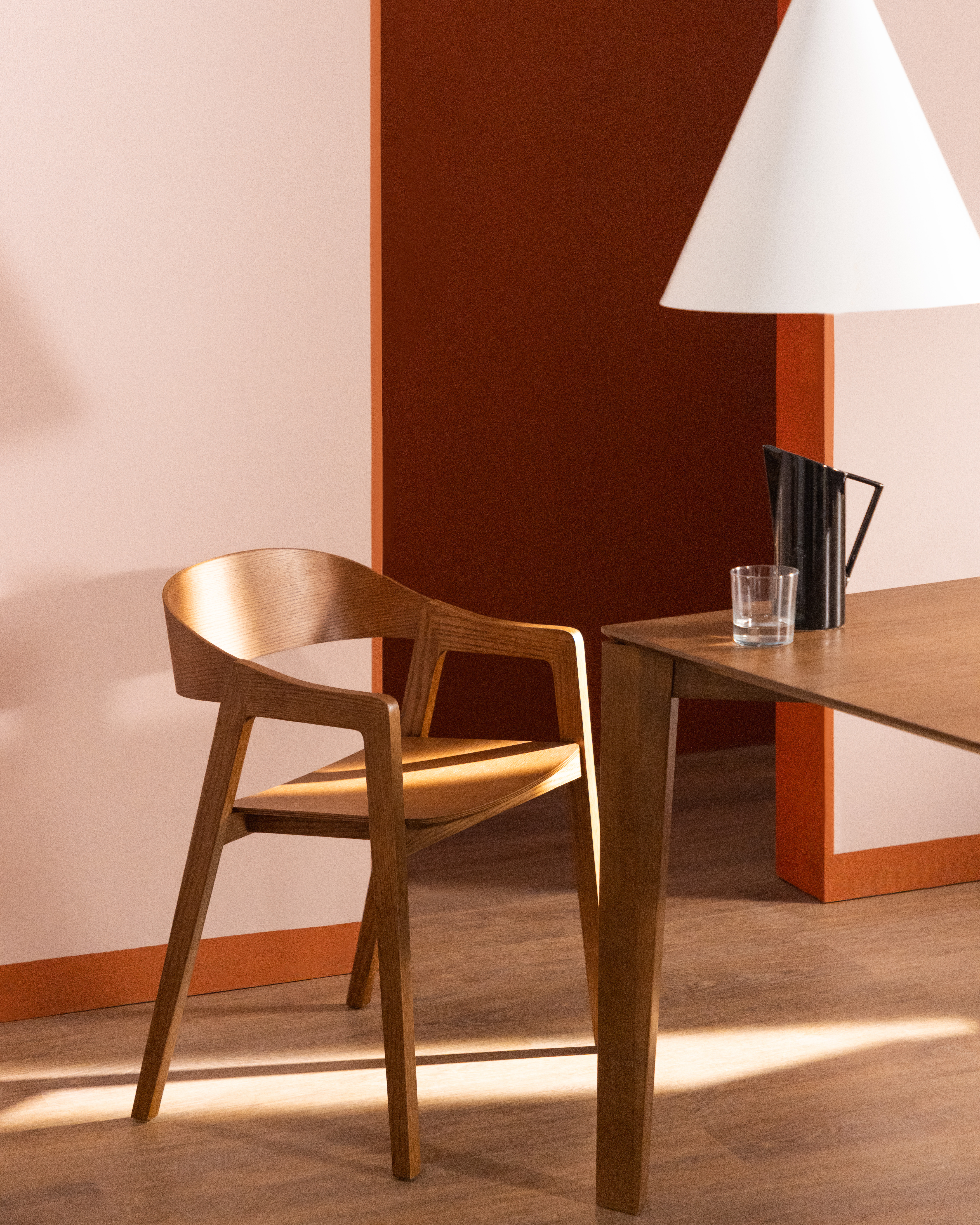 Pack 2 Sillas de Comedor de Madera de Roble con Reposabrazos Laly, imagen de galer&iacute;a 2