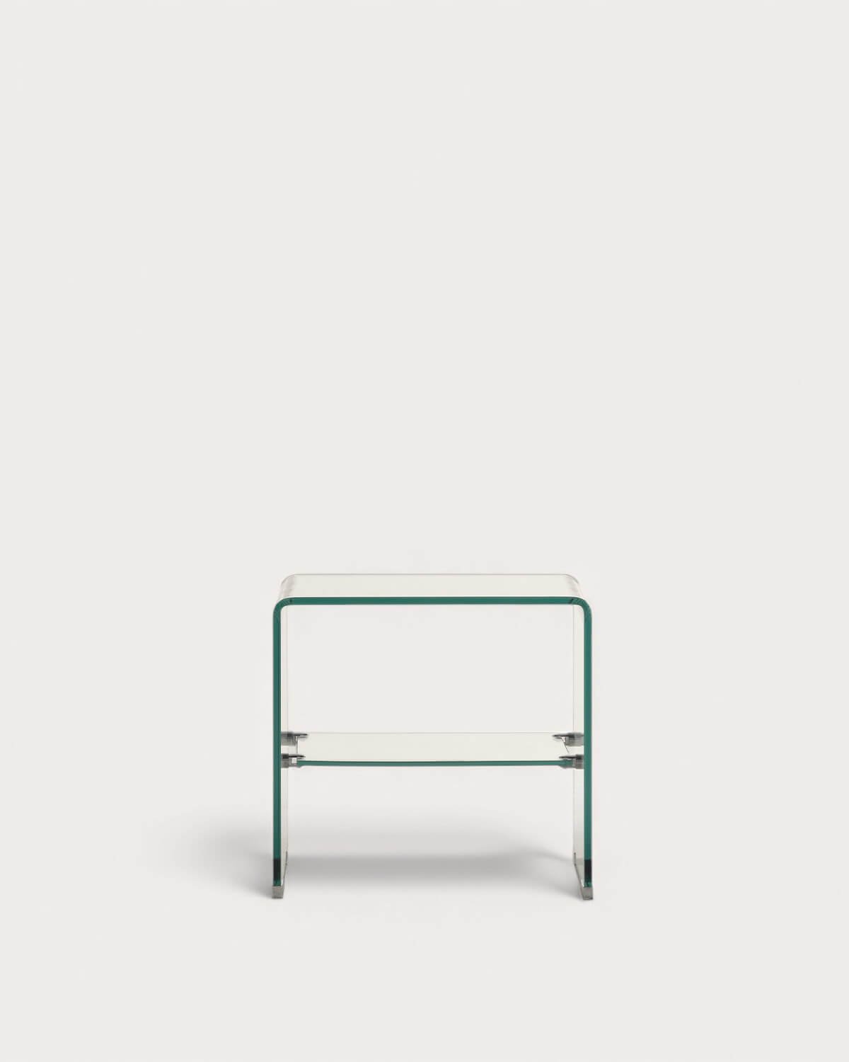 Pack 2 Mesitas de Noche Rectangular de Cristal Templado (47x36 cm) Endil, imagen de galería 5