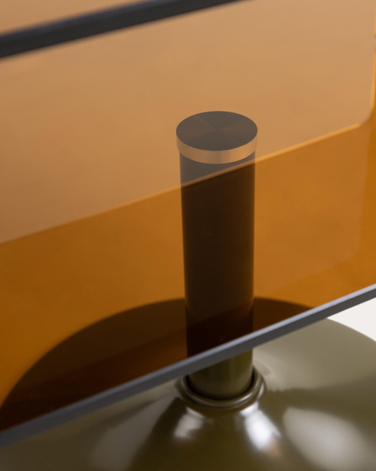 Mesa Auxiliar Rectangular de Cristal y Metal (61x38 cm) Hedy, imagen de galer&iacute;a 6