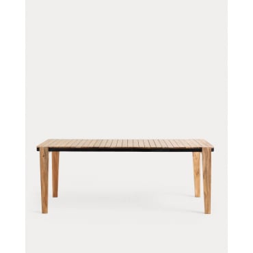 Mesa de Exterior Rectangular de Madera de Acacia (200x100 cm) Lizzy Madera de Acacia Medio - The Masie