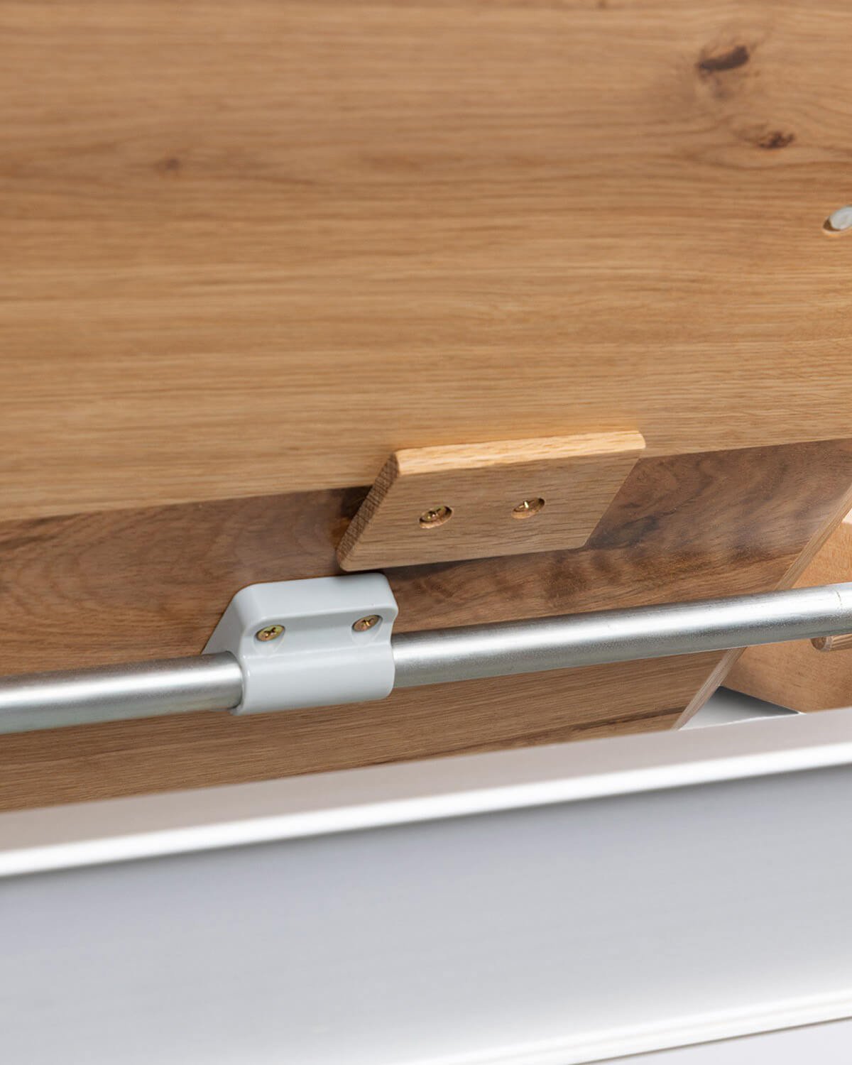 Set de Mesa de Comedor Extensible (195-285x90 cm) Deran y 8 Sillas con Reposabrazos de Madera Laly, imagen de galería 7