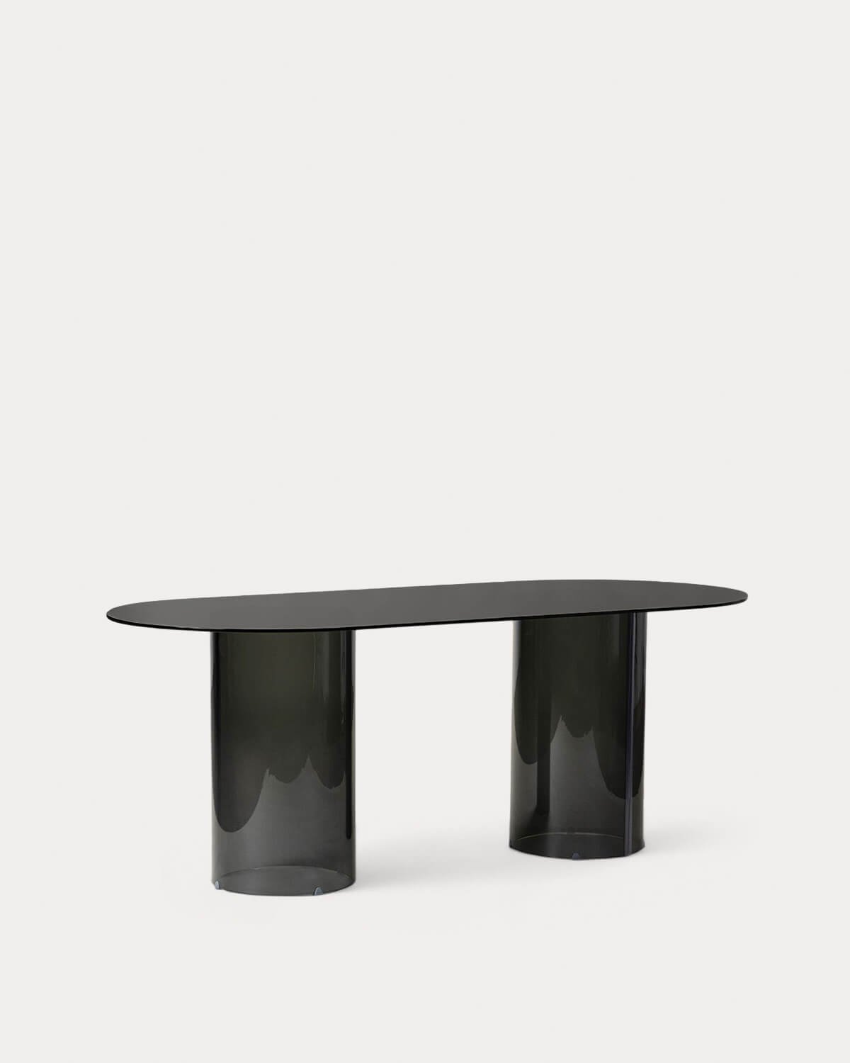 Mesa de Comedor Ovalada de Cristal Templado (200x90 cm) Kolu, imagen de galer&iacute;a 1