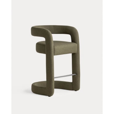 Pack 2 Taburetes Altos de Tela (67 cm) Winsi Verde Nori - The Masie