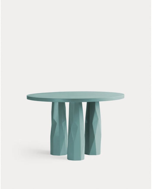 Mesa de Comedor Redonda de Cemento (Ø120 cm) Rune