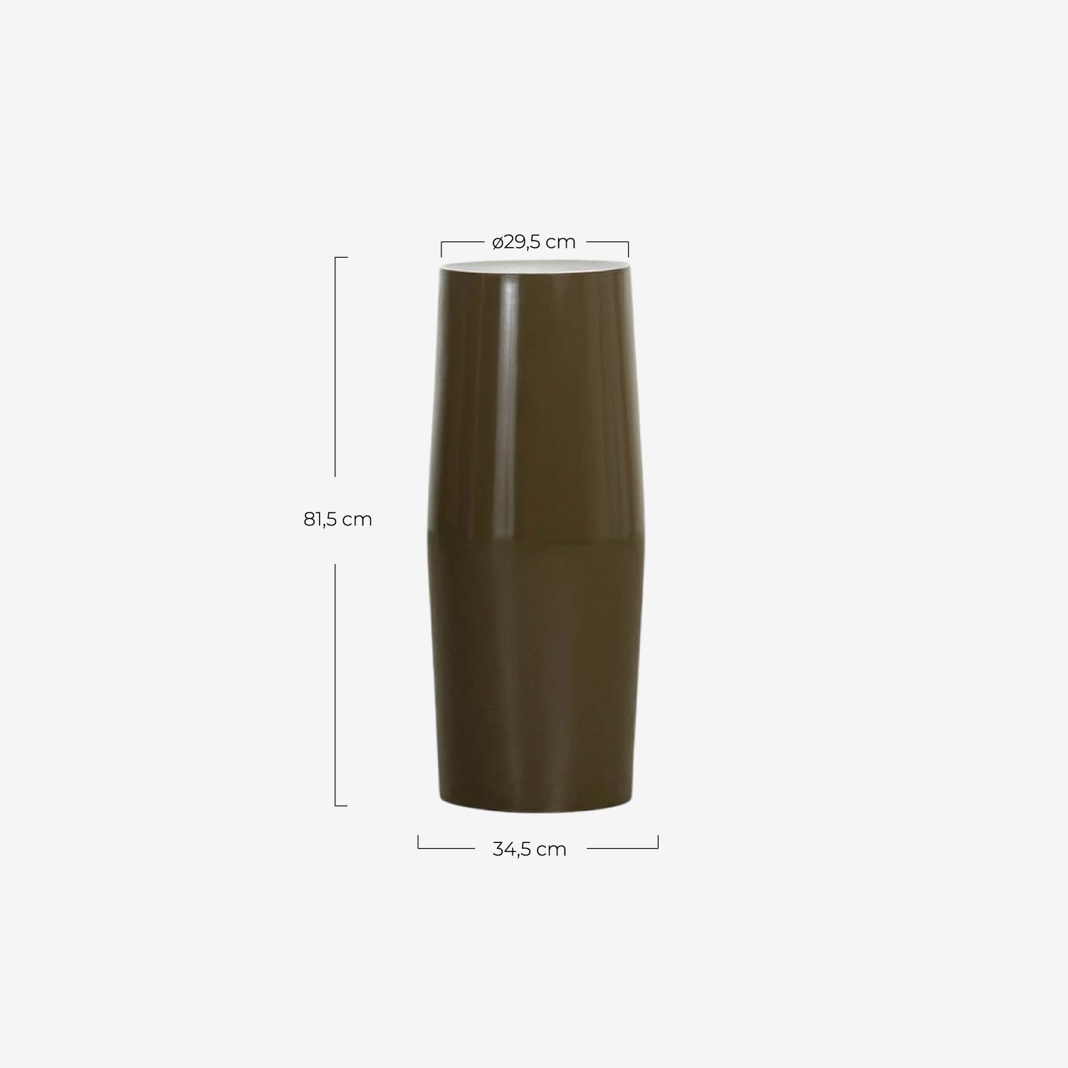 Pedestal de Metal (Ø29,5 cm) Nies , medidas