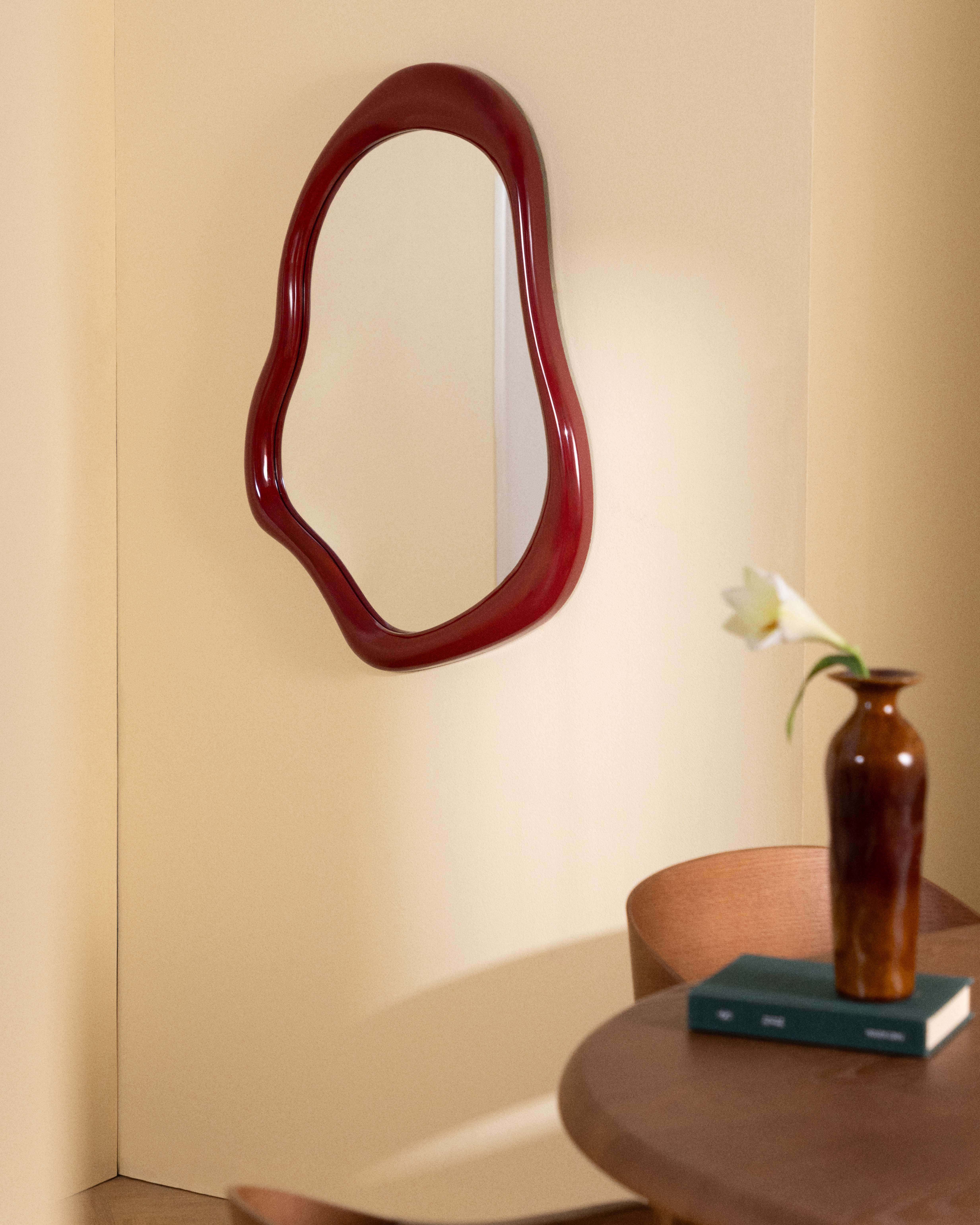 Espejo de Pared de Madera y Resina (90x60 cm) Lilos, imagen de galer&iacute;a 2