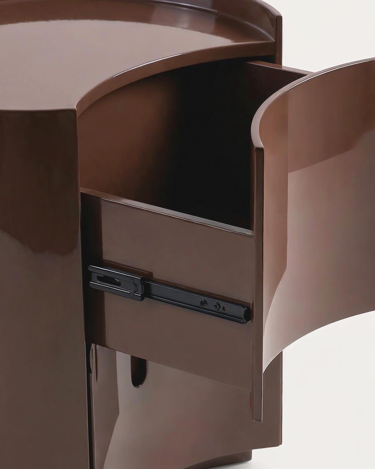 Mesa Auxiliar con 2 Cajones de Madera (50x42 cm) Karyna, imagen de galer&iacute;a 6