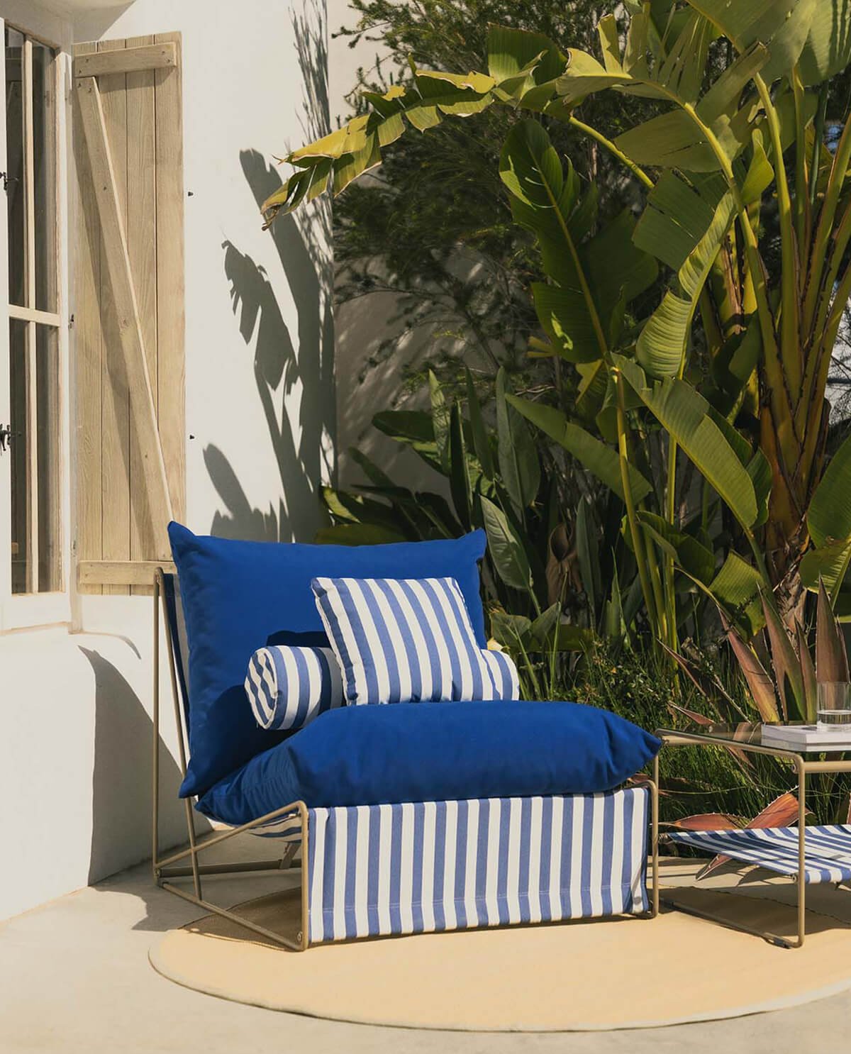 Sillón de Metal y Asiento de Tela Carpa, imagen de galer&iacute;a 2