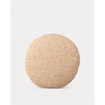 Cojín Redondo de Tela (Ø43 cm) Suaus Amarillo Wheat - The Masie