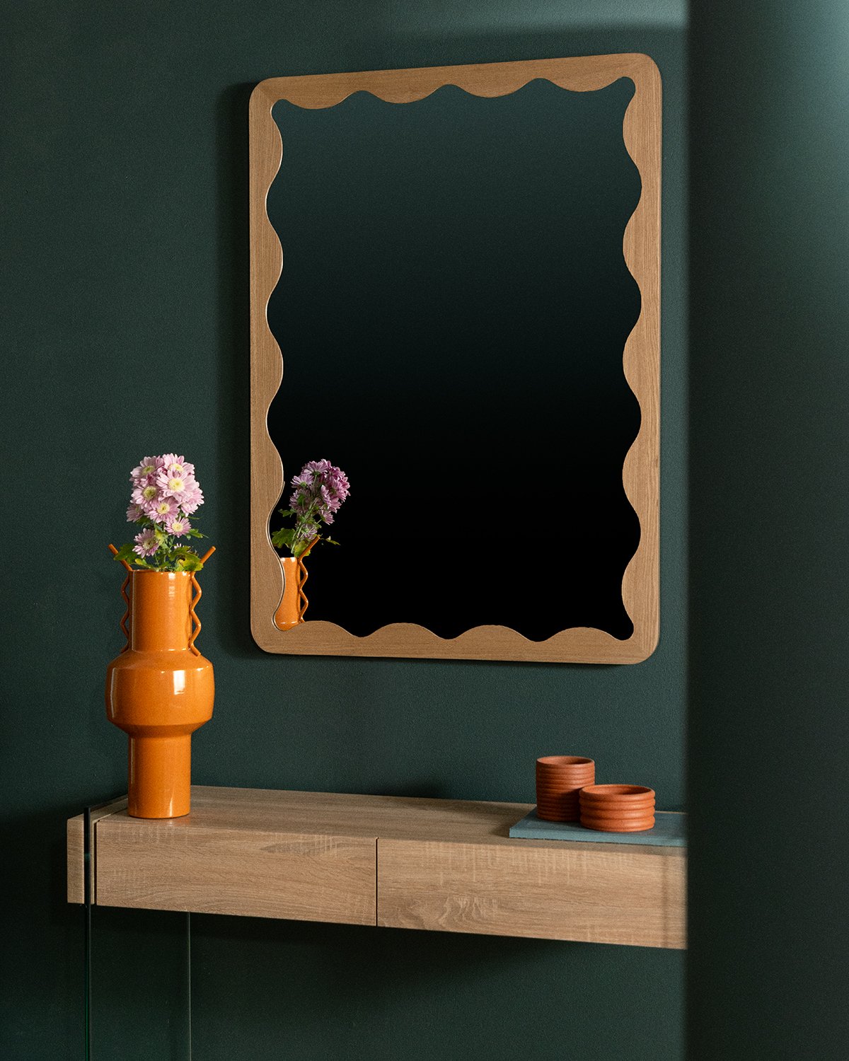 Espejo de Pared Rectangular de Madera (106x76 cm) Arali, imagen de galer&iacute;a 2