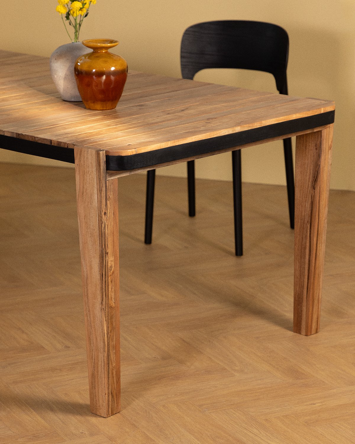 Mesa de Comedor Rectangular de Madera de Acacia (200x100 cm) Lizzy, imagen de galer&iacute;a 3
