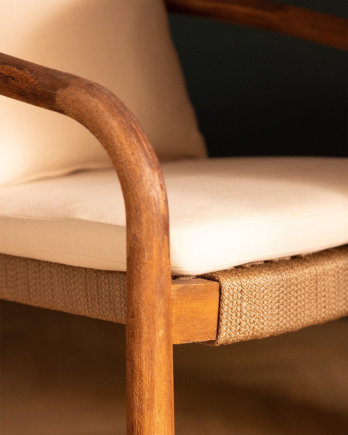 Silla de Comedor de Madera de Acacia con Cojín Loli, imagen de galer&iacute;a 6