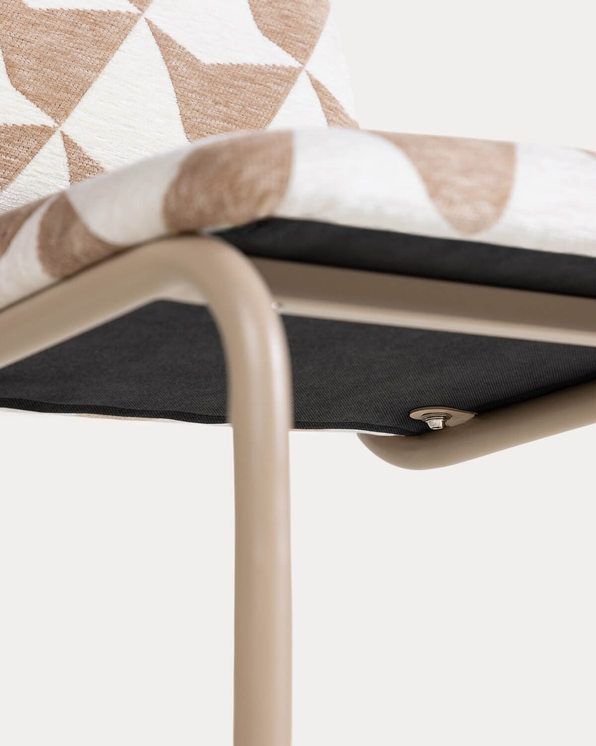 Silla de Comedor de Metal y Tela Viola, imagen de galer&iacute;a 5