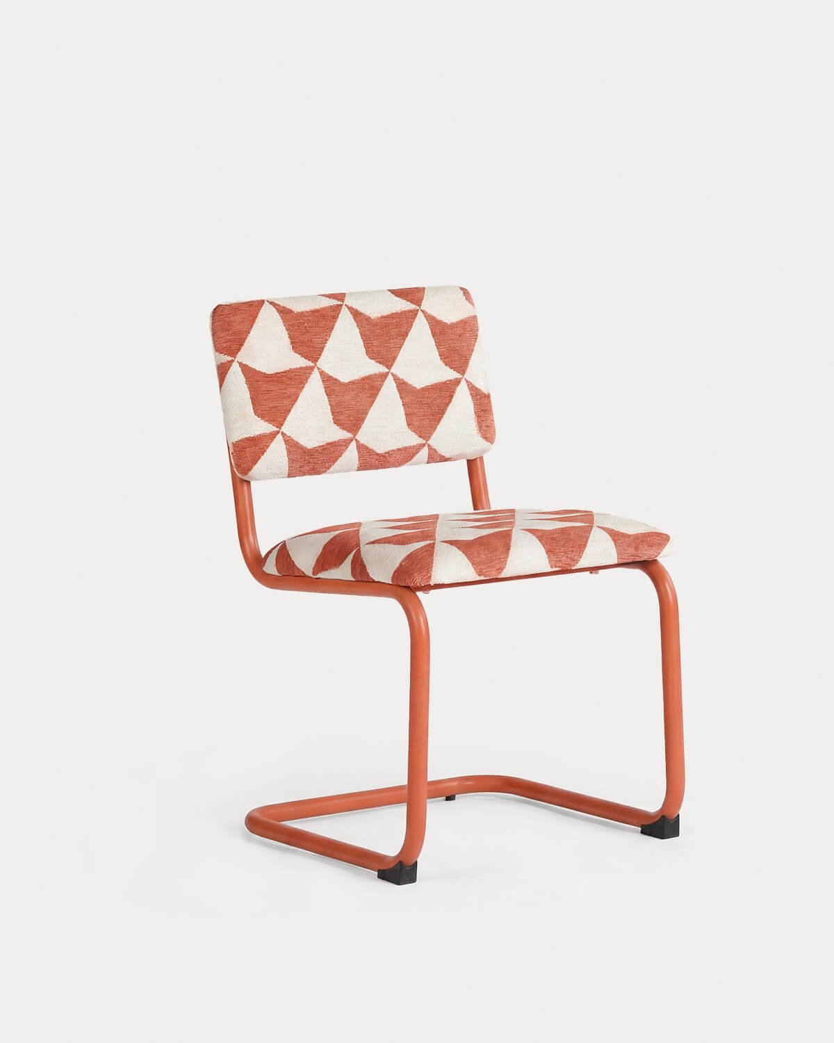 Silla de Comedor de Metal y Tela Viola, imagen de galer&iacute;a 1