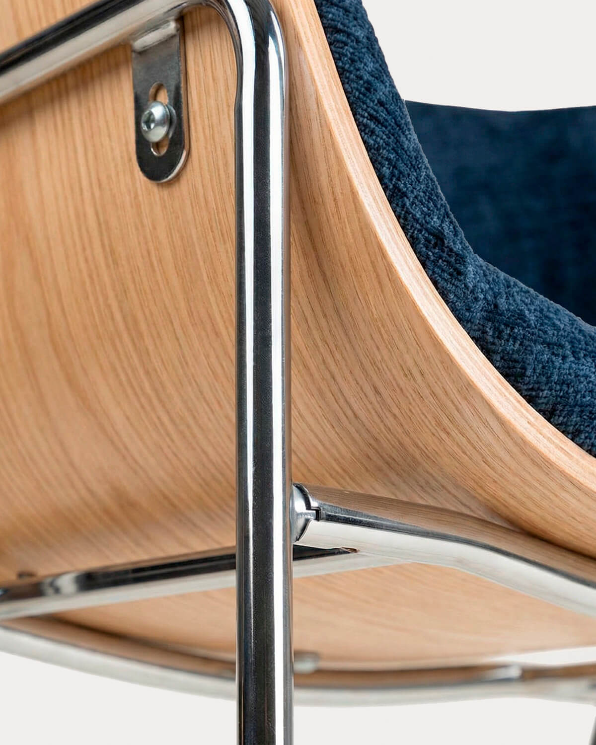 Silla de Comedor de Madera y Tela Berlin, imagen de galer&iacute;a 5