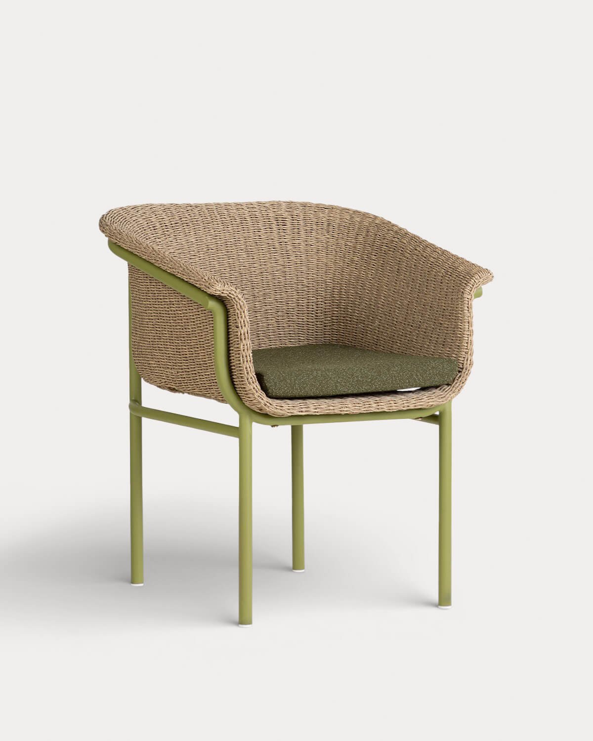 Silla de Exterior de Metal y Mimbre Caitlyn, imagen de galer&iacute;a 1