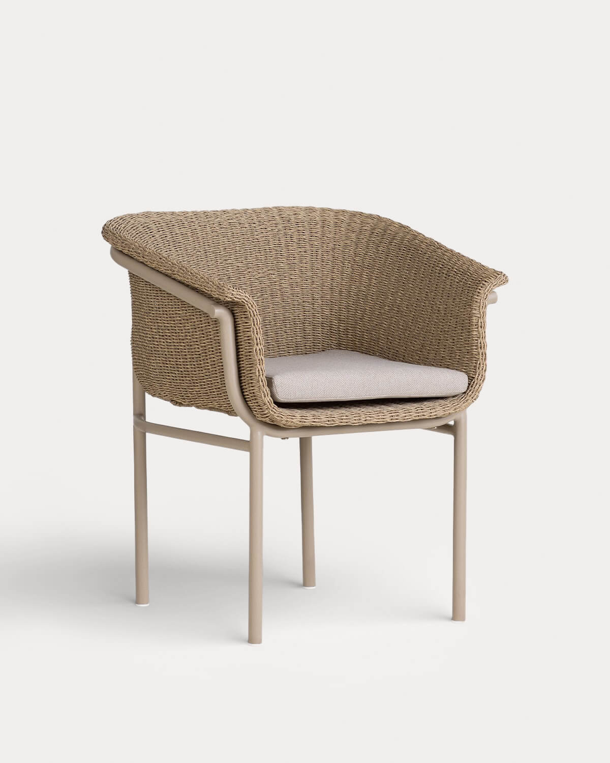 Silla de Exterior de Metal y Mimbre Caitlyn, imagen de galer&iacute;a 1