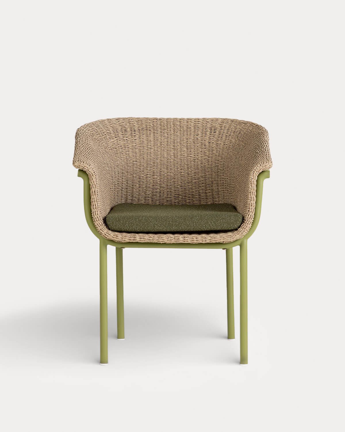 Pack 2 Sillas de Exterior de Metal y Mimbre Caitlyn, imagen de galer&iacute;a 6