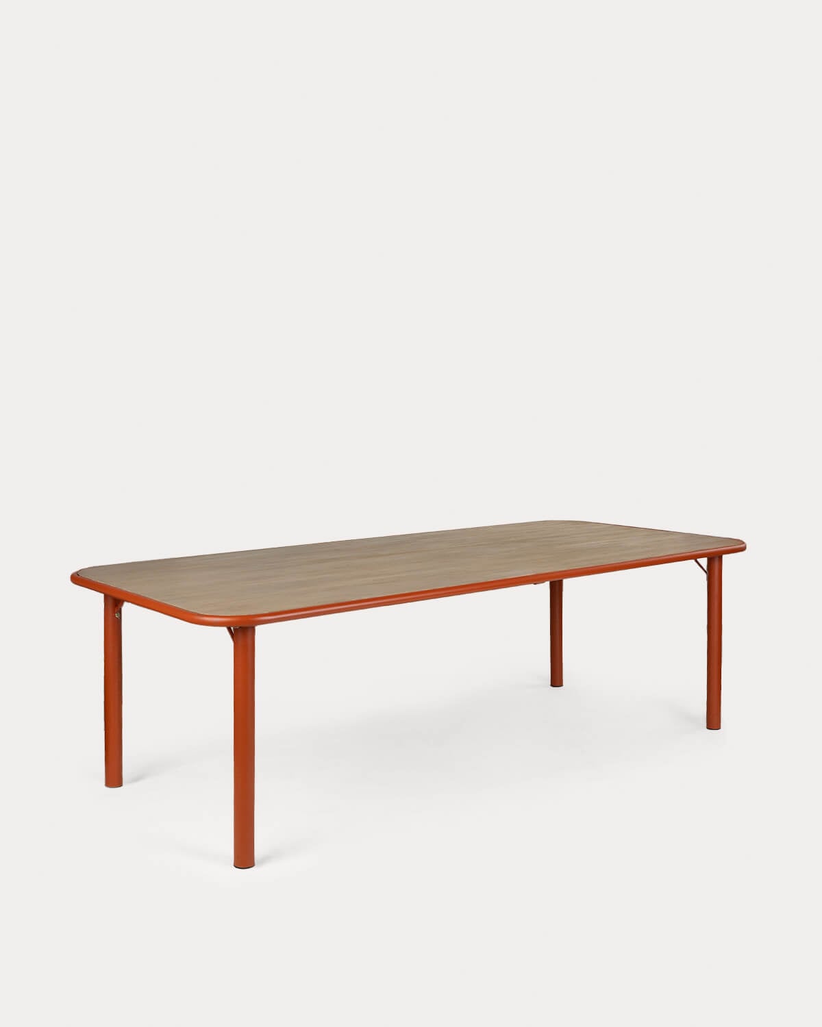 Mesa de comedor rectangular 240x110 cm de madera de acacia y metal Caitlyn