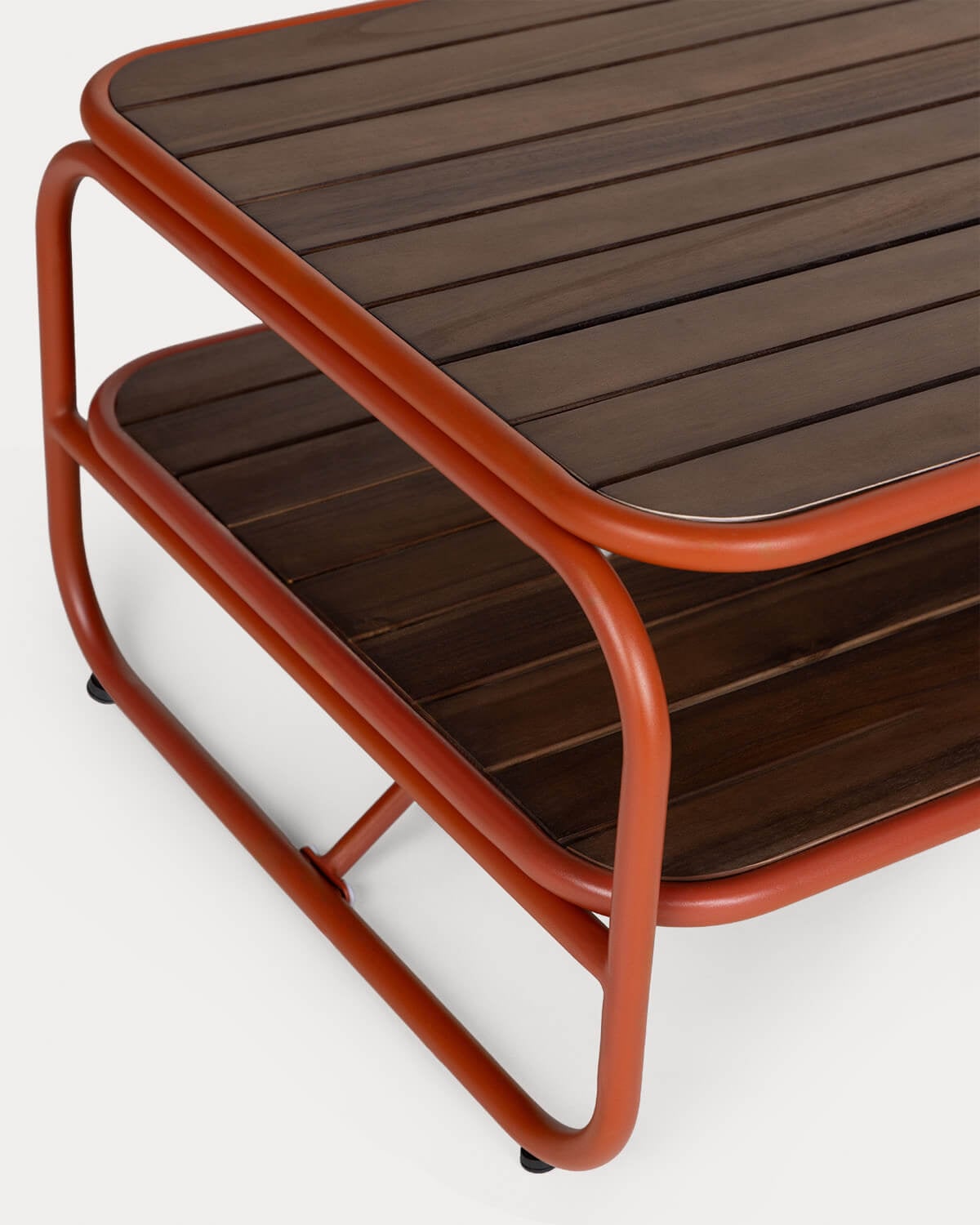 Mesa de Centro de Exterior Rectangular de Madera de Acacia y Metal (110x60 cm) Ahrus, imagen de galer&iacute;a 6