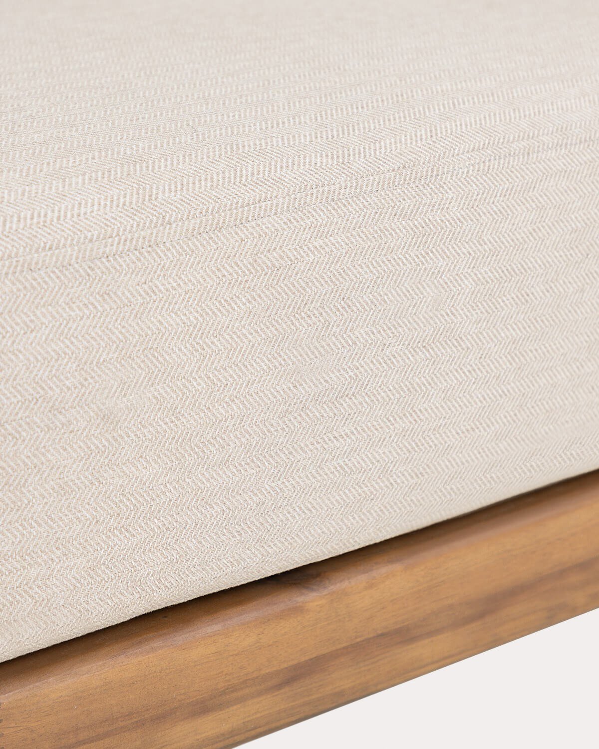 Módulo Puff de Jardin de Madera de Acacia y Tela para Sofá Modular Redik, imagen de galer&iacute;a 5