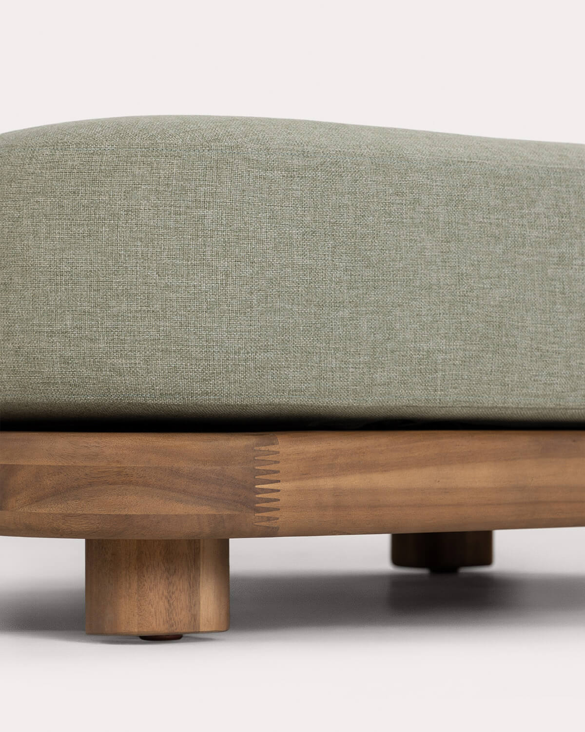 Módulo Puff de Jardin de Madera de Acacia y Tela para Sofá Modular Redik, imagen de galer&iacute;a 5