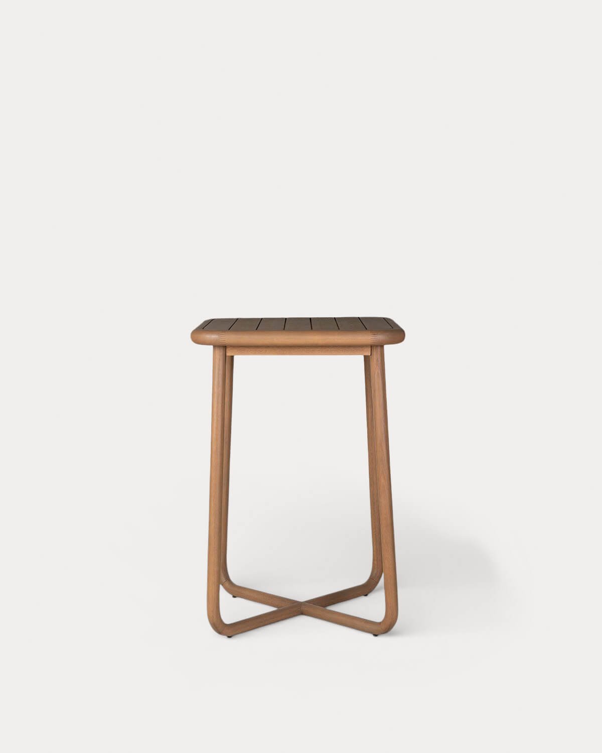 Mesa Alta Cuadrada de Madera de Eucalipto (70x70 cm) Elnes, imagen de galer&iacute;a 2