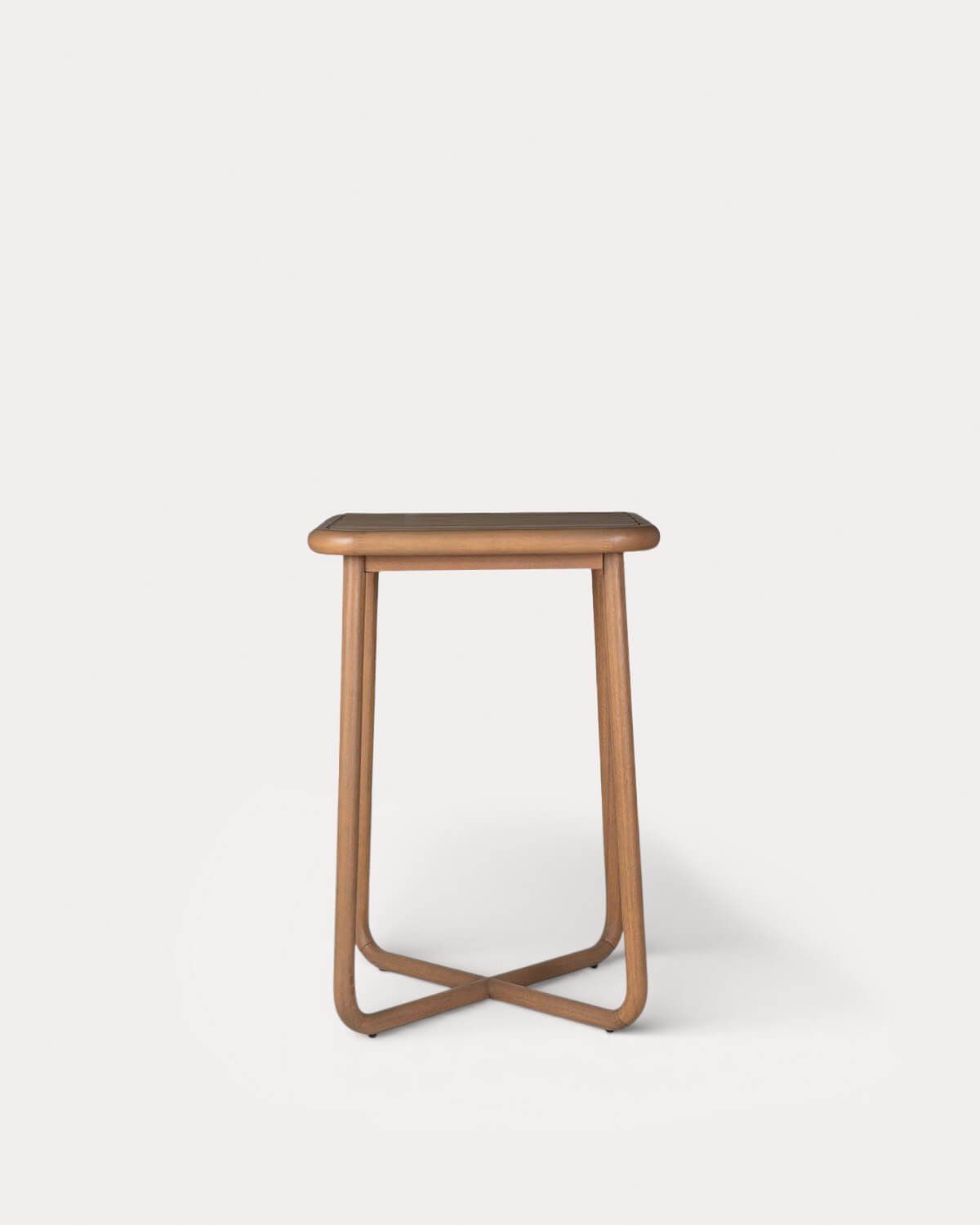 Mesa Alta Cuadrada de Madera de Eucalipto (70x70 cm) Elnes, imagen de galer&iacute;a 3