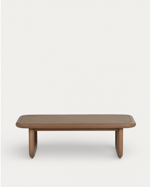 Mesa de Centro de Exterior Rectangular de Madera de Eucalipto (110x65 cm) Elnes - Madera de Eucalipto