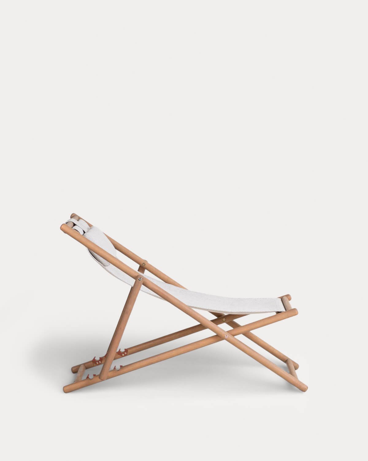 Hamaca Reclinable de Madera de Eucalipto y Tela Elnes, imagen de galer&iacute;a 2