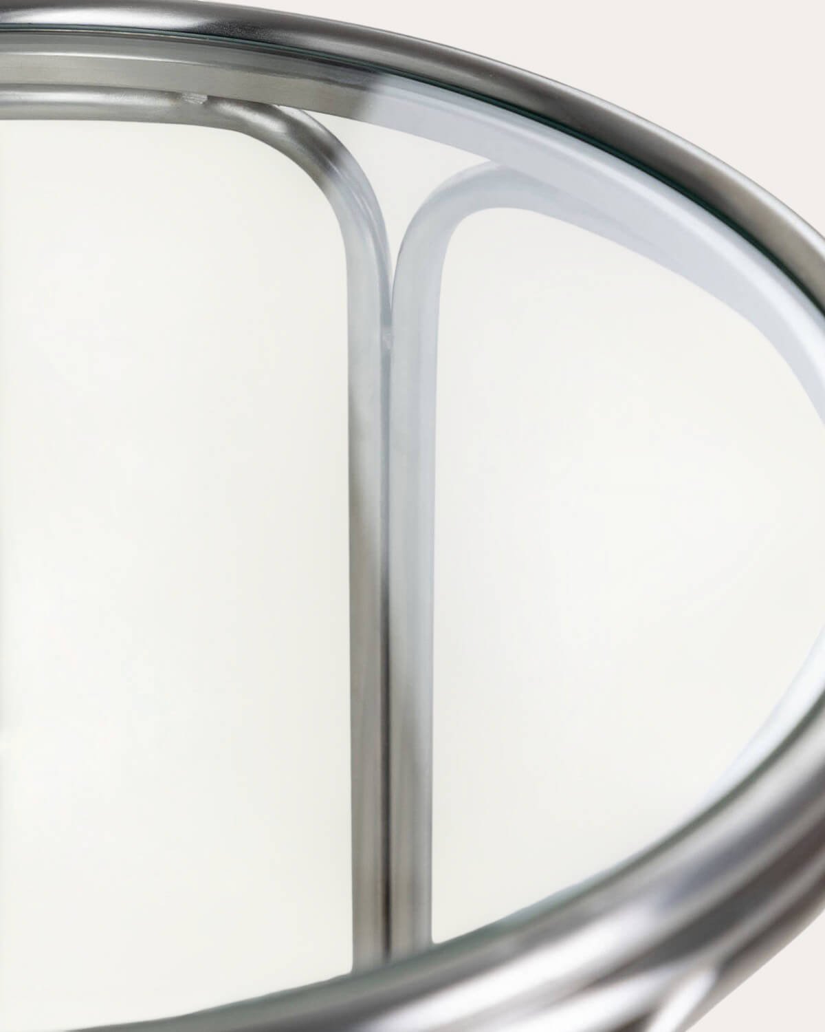 Mesa de Centro Redonda de Metal y Cristal Templado (Ø80 cm) Massia, imagen de galer&iacute;a 4