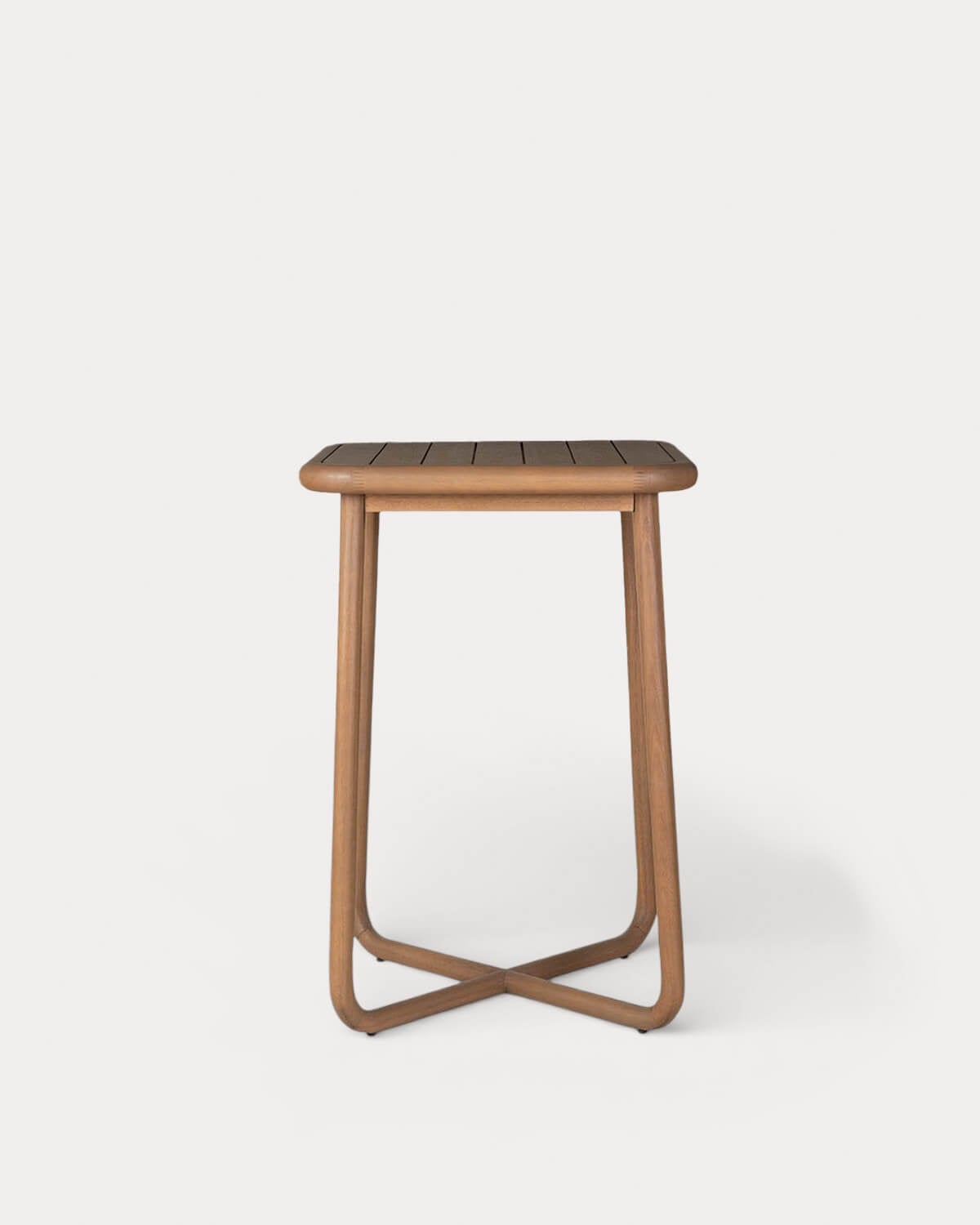 Mesa Alta Cuadrada de Madera de Eucalipto (70x70 cm) Elnes, imagen de galer&iacute;a 2