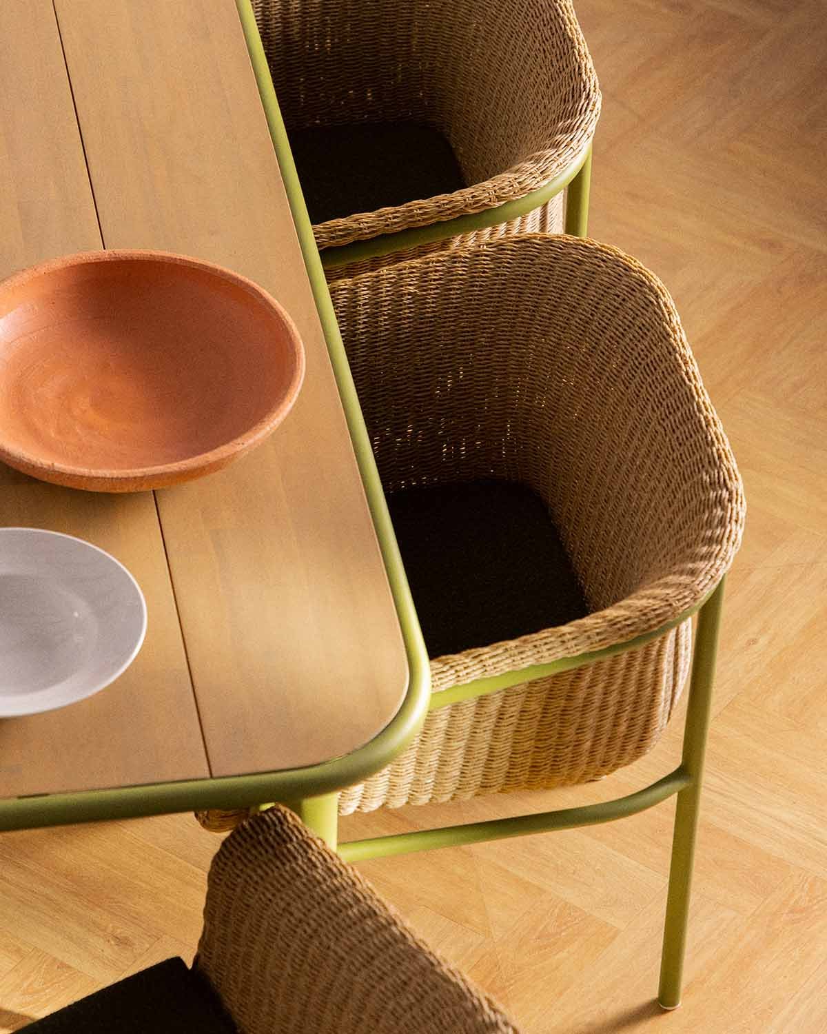 Mesa de Comedor Rectangular de Madera de Acacia y Metal (240x110 cm) Caitlyn, imagen de galer&iacute;a 6