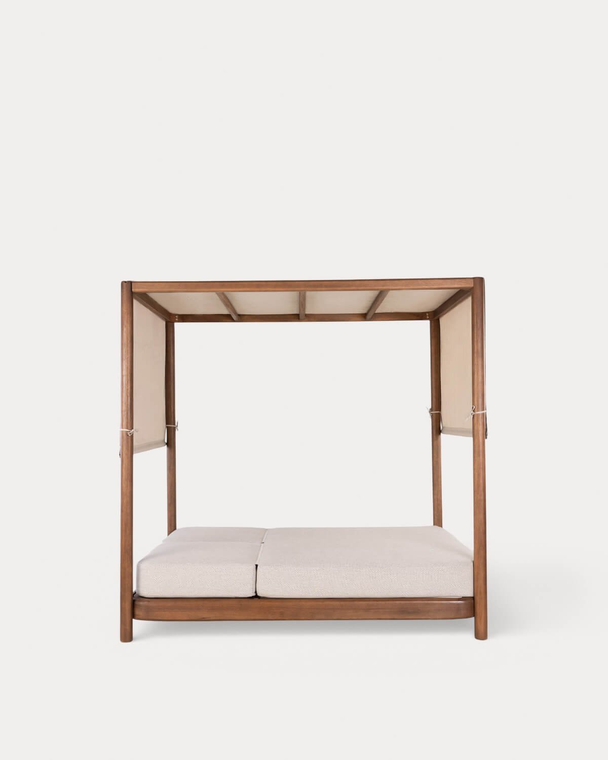 Cama Balinesa Reclinable de Madera de Eucalipto y Tela Zoier, imagen de galer&iacute;a 5