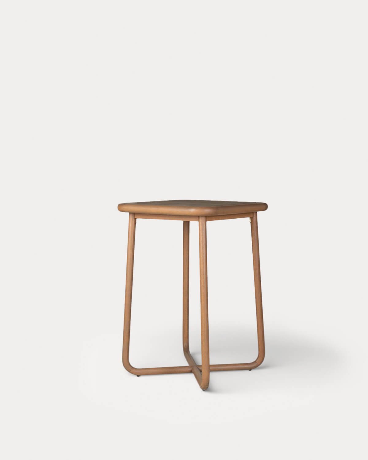 Mesa Alta Cuadrada de Madera de Eucalipto (70x70 cm) Edvard